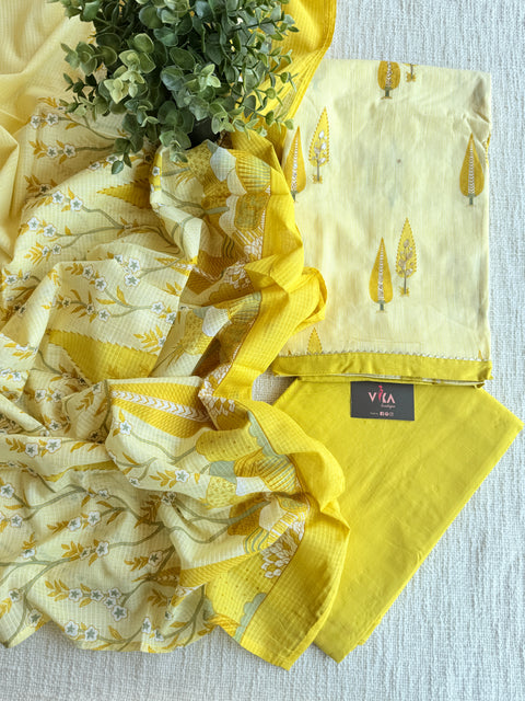 Printed cotton suit material