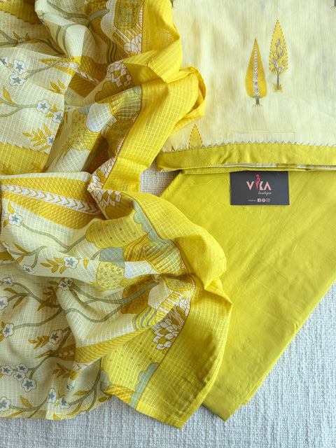 Printed cotton suit material