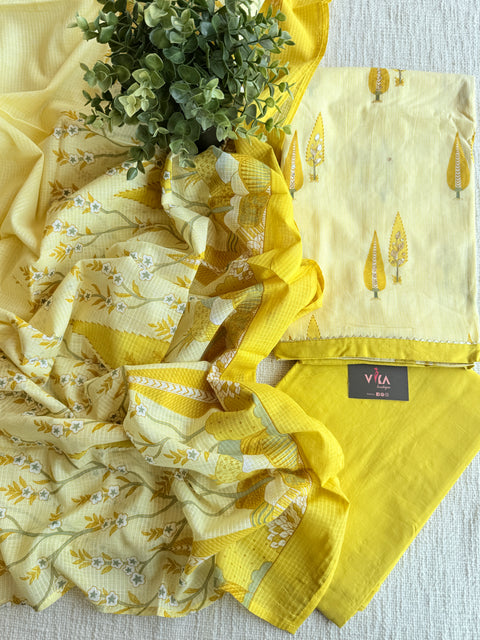 Printed cotton suit material