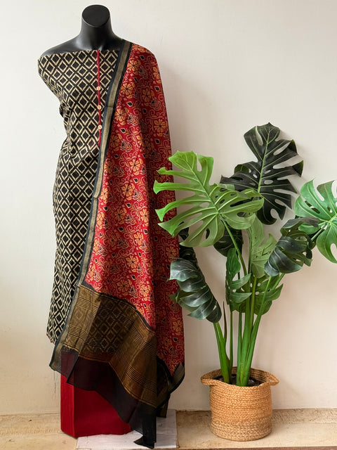 Chanderi cotton salwar material