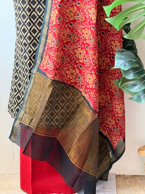 Chanderi cotton salwar material