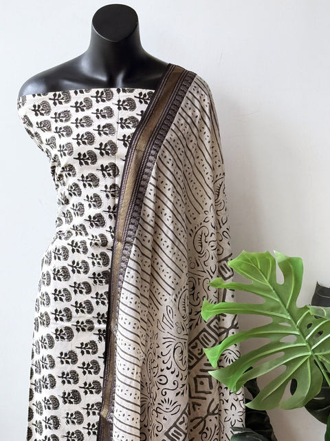 Printed cotton salwar suit material