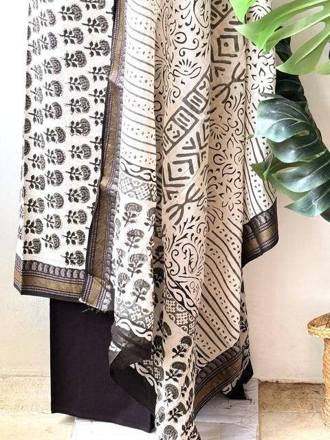 Printed cotton salwar suit material