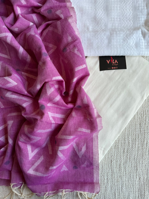 White Dobby salwar material