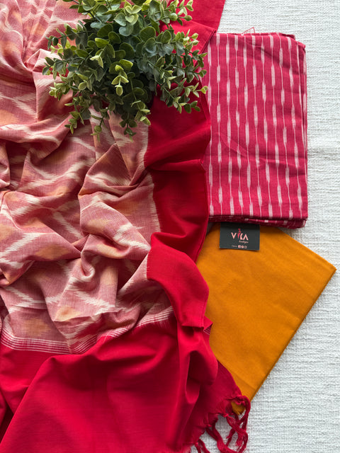 Ikat cotton salwar suit material