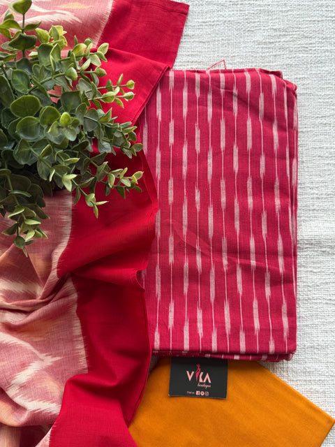 Ikat cotton salwar suit material