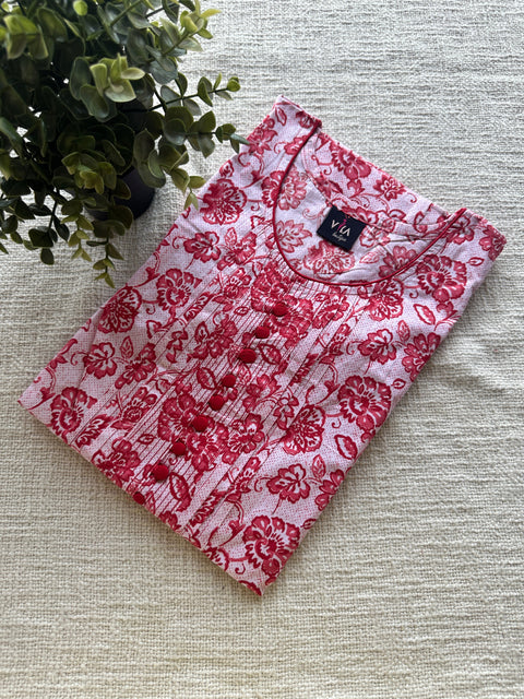 L size Printed Cotton Nighty