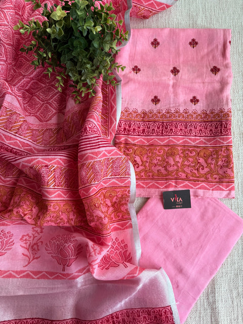 Printed Linen salwar material