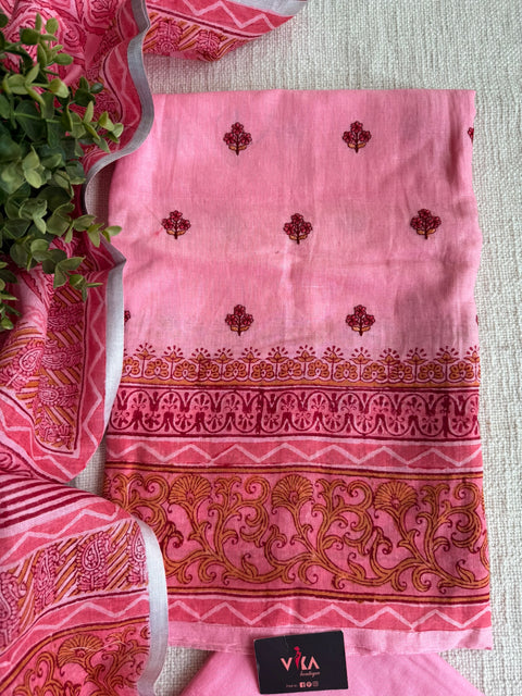 Printed Linen salwar material
