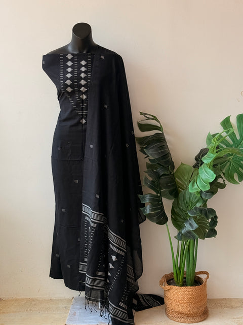 Jamdhani top and dupatta