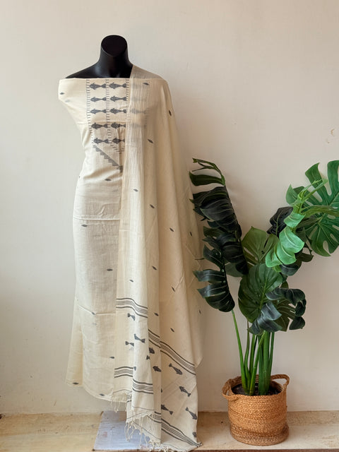 Jamdhani top and dupatta