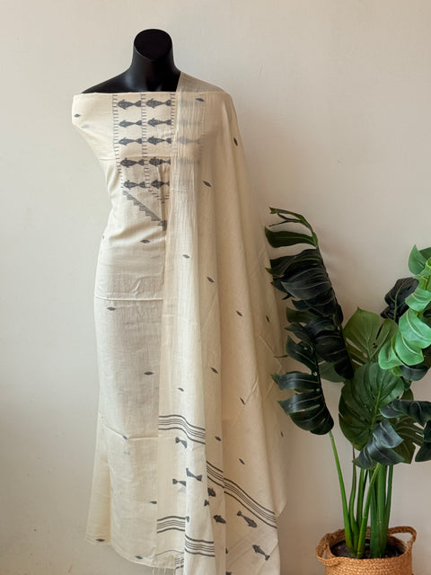 Jamdhani top and dupatta