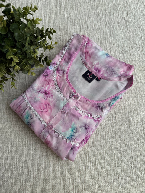 XXL Size Digital Printed alpine nighty