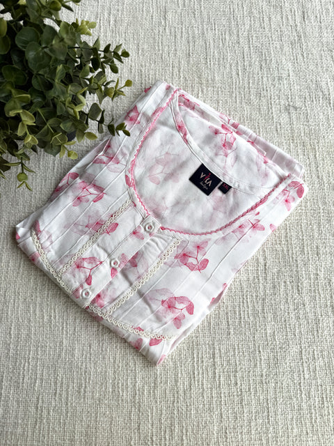L Size printed alpine nighty