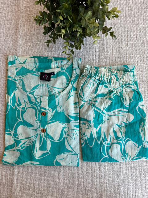 M size printed Cord Night suit