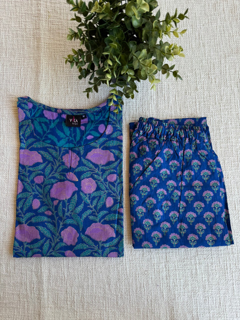 M size printed Cord Night suit