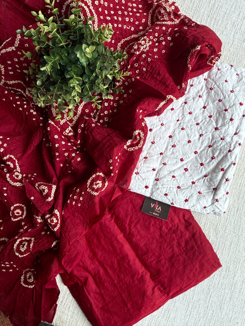 Bhandhej cotton salwar material