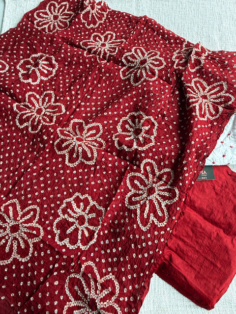 Bhandhej cotton salwar material