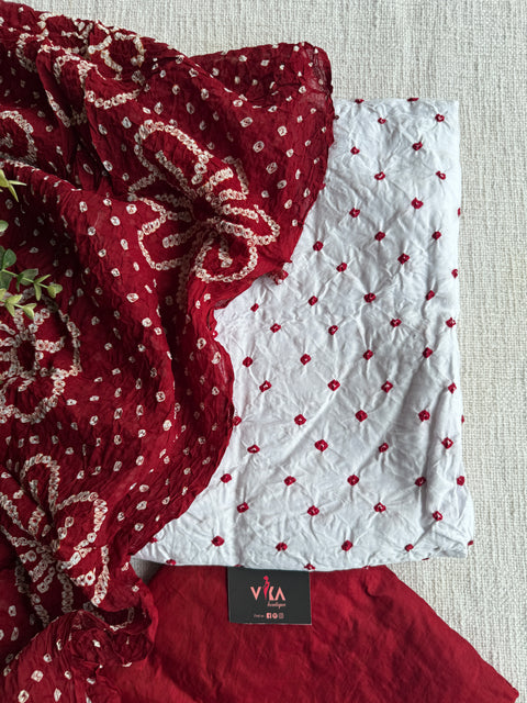 Bhandhej cotton salwar material