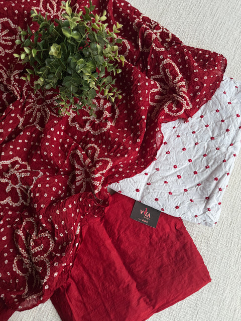 Bhandhej cotton salwar material