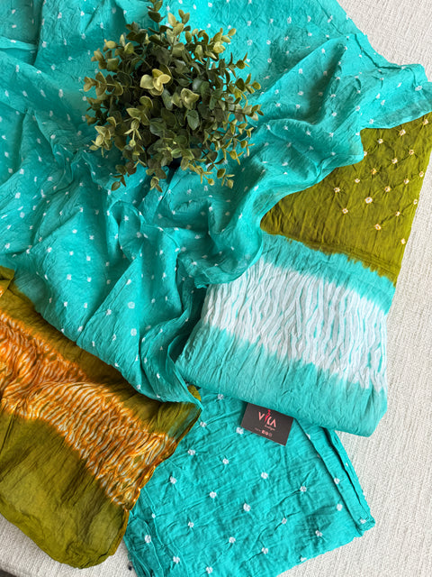 Bhandhej cotton salwar material