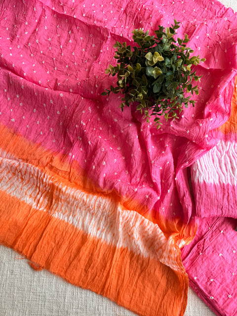 Bhandhej cotton salwar material