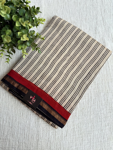 Bagru printed chanderi saree