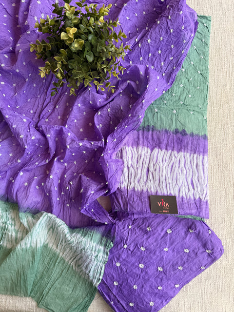 Bhandhej cotton salwar material