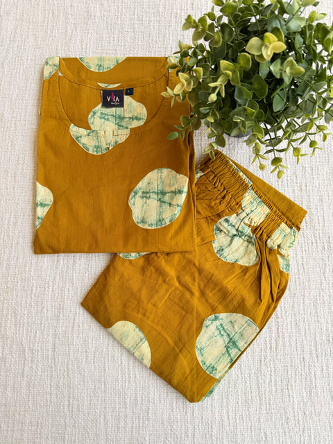 L size printed Co-ord Night suit