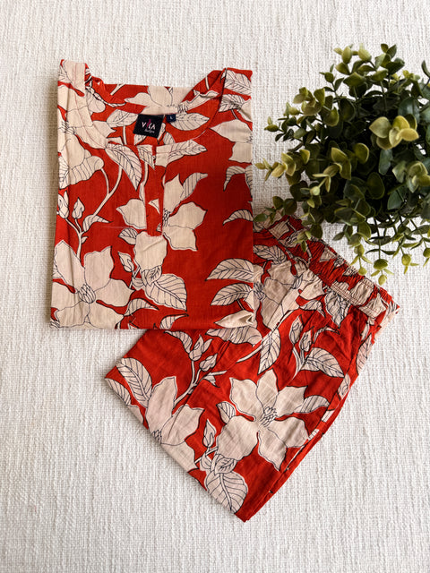 L size printed Co-ord Night suit