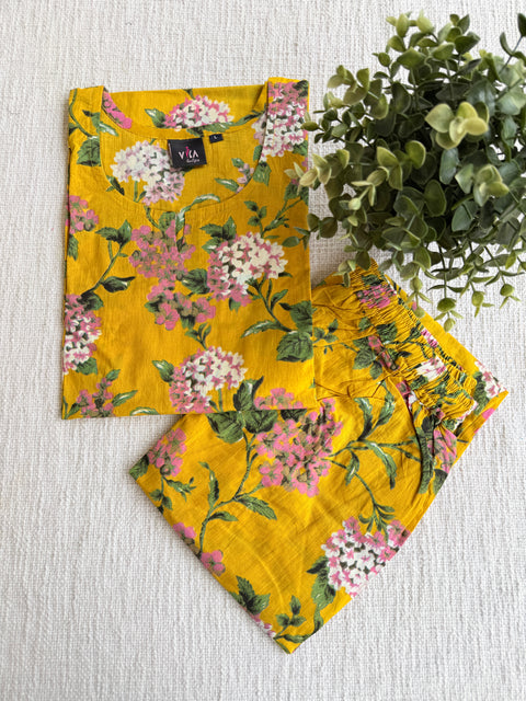 L size printed Co-ord Night suit