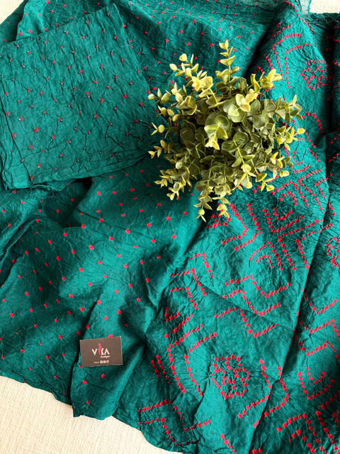 Bhandhej pure cotton saree