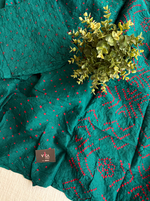Bhandhej pure cotton saree