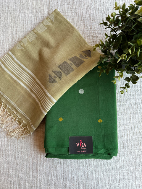 Jamdani Cotton suit set with dupatta