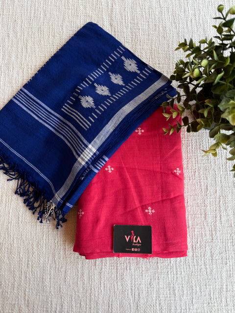 Jamdani Cotton suit set with dupatta