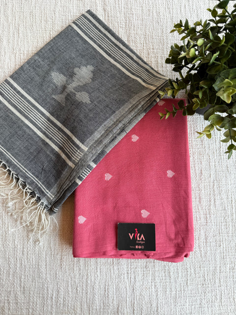 Jamdani Cotton suit set with dupatta