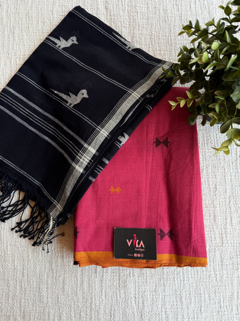 Jamdani Cotton suit set with dupatta
