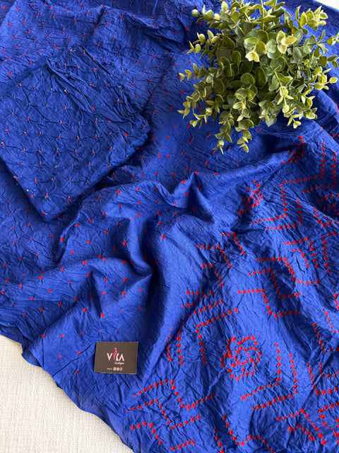 Bhandhej pure cotton saree