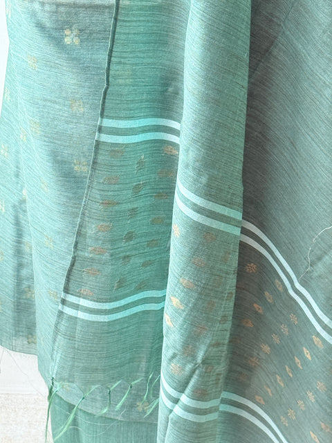 jamdhani weaving raw silk suit material