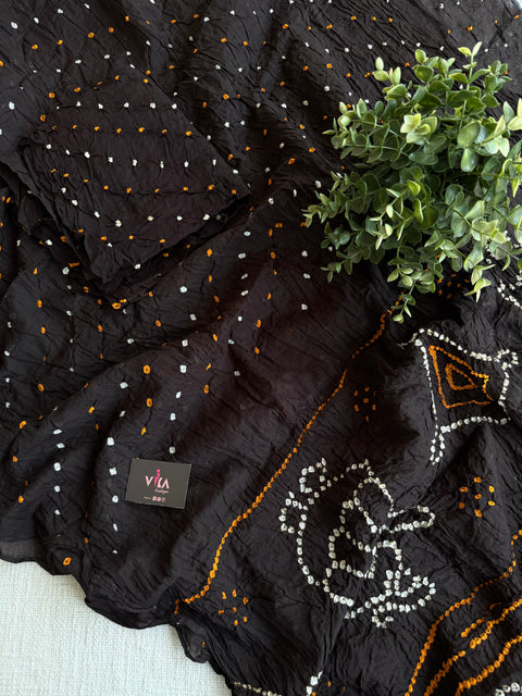 Bhandhej pure cotton saree