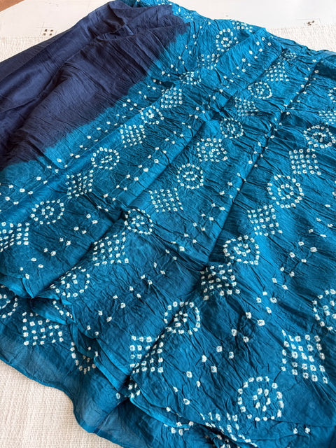 Bhandhej pure cotton saree