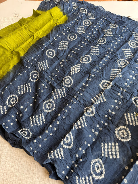 Bhandhej pure cotton saree