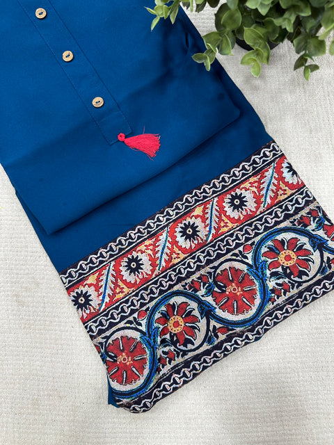 Printed poly crepe kurti