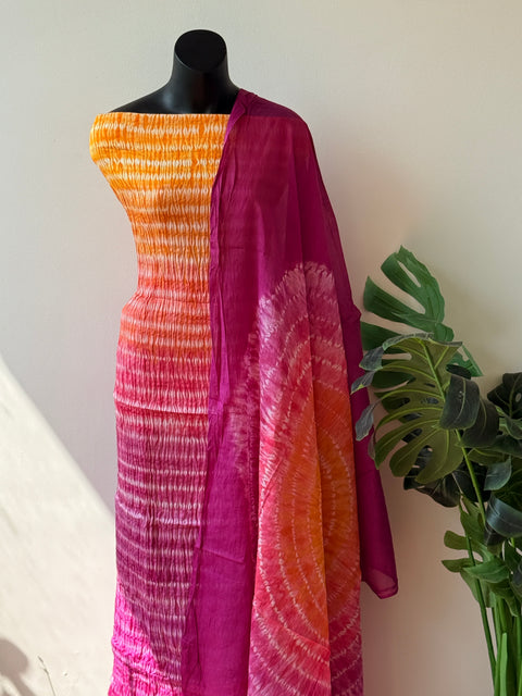 Bhandhej cotton satin salwar material