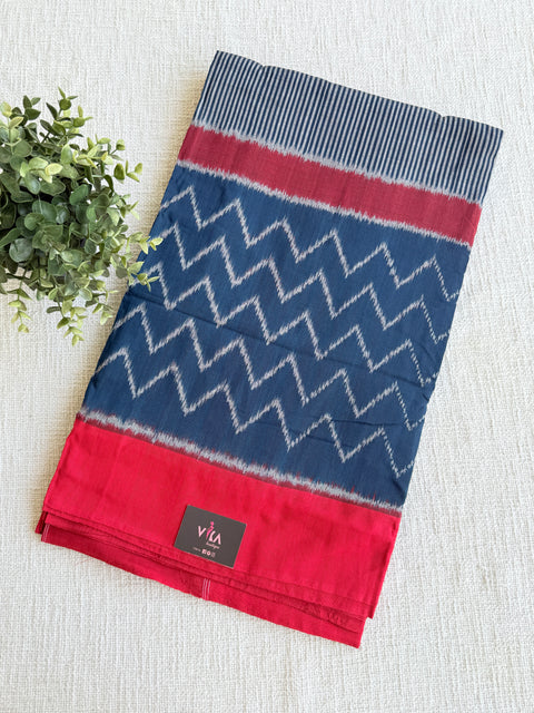 Handloom pure Ikat cotton saree