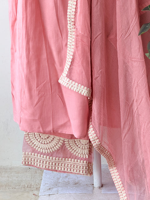 Size 44, alia cut peach kurta pant set