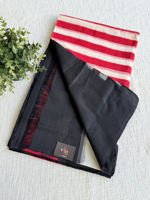 Handloom pure Ikat cotton saree