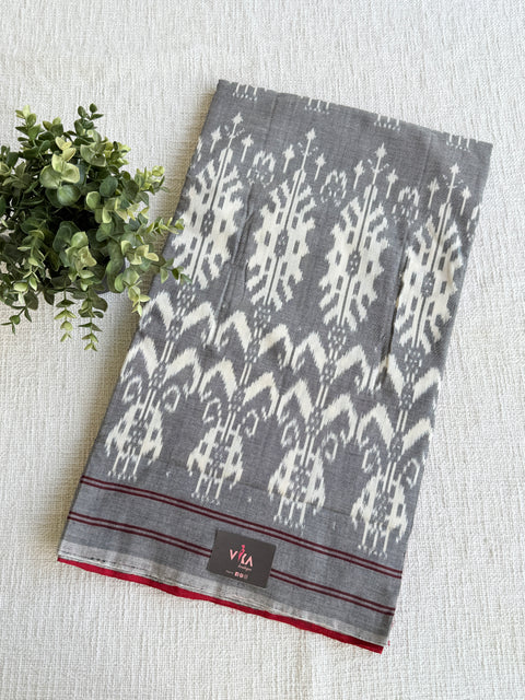 Handloom pure Ikat cotton saree