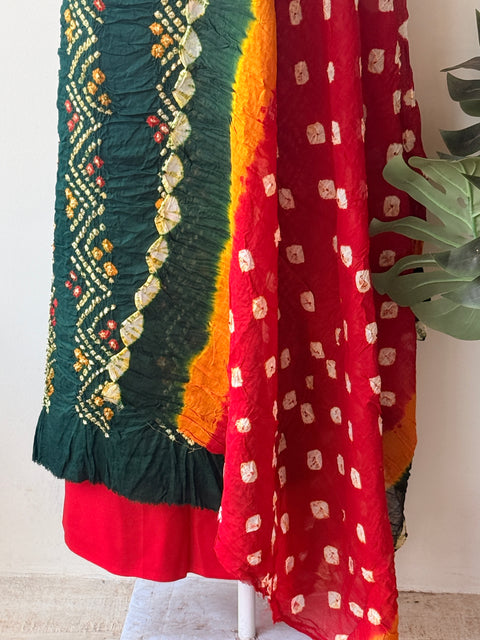 Bandhej cotton salwar material