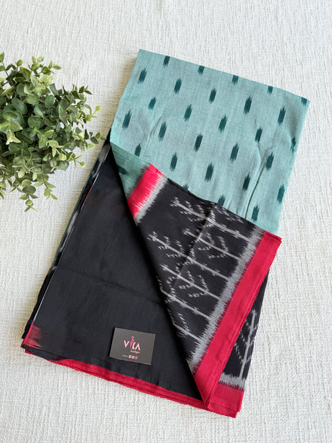 Handloom pure Ikat cotton saree